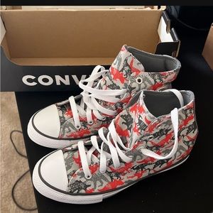 Converse CTAS High Mouse Mason Poppy Glow Dinosaurs 671598F Sneakers JUNIOR Sz 3